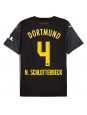 Borussia Dortmund Nico Schlotterbeck #4 Vieraspaita 2024-25 Lyhythihainen